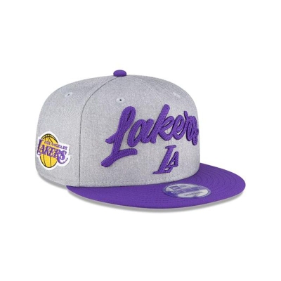 Los Angeles Lakers Gorra | New Era Official NBA Draft 9fifty Snapback Cap Mexico - Grises